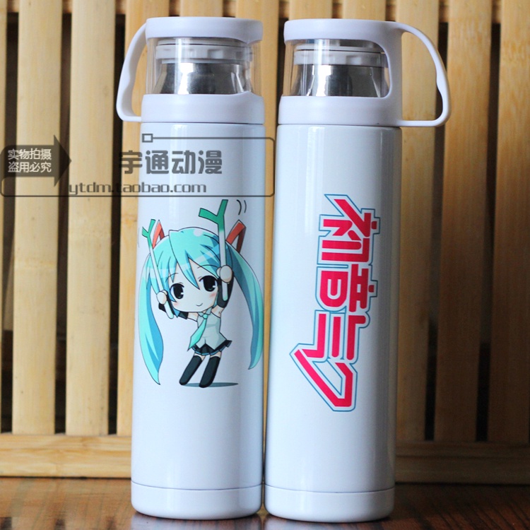 Bình Nước Giữ Nhiệt Bằng Thép Không Gỉ In Hình Anime Hatsune Miku