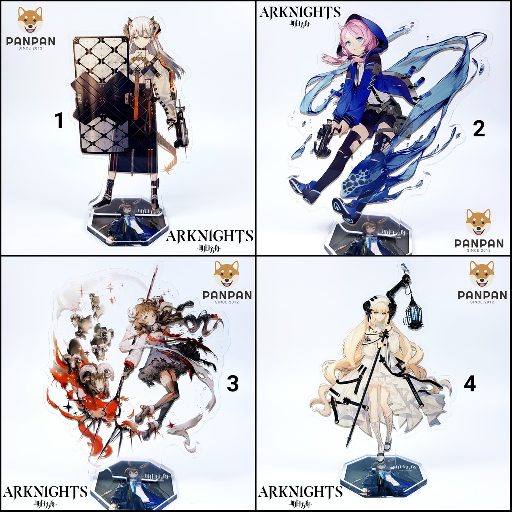 Mô Hình Standee Acrylic Game Hình ARKNIGHTS 10 NHÂN VẬT