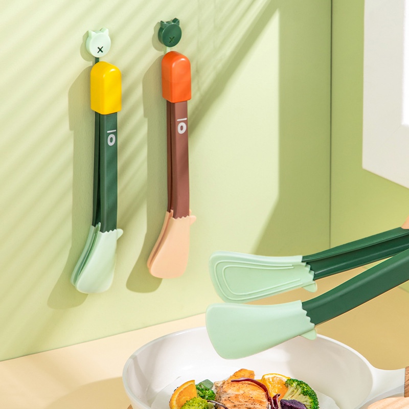 Kẹp gắp thức ăn bằng silicone cấp thực phẩm chịu nhiệt cao chống bỏng