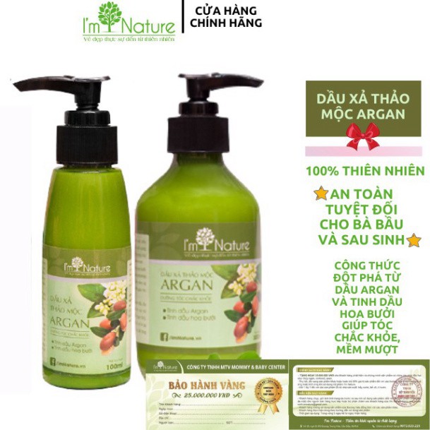 [I'm Nature] Dầu Xả Thảo Mộc Argan I’m Nature_Tinh Chất Argan Ngăn Rụng Và Giúp Mọc Tóc I’m Nature 1