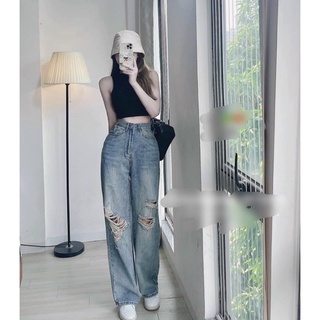 Quần bò ống rộng full size S M L