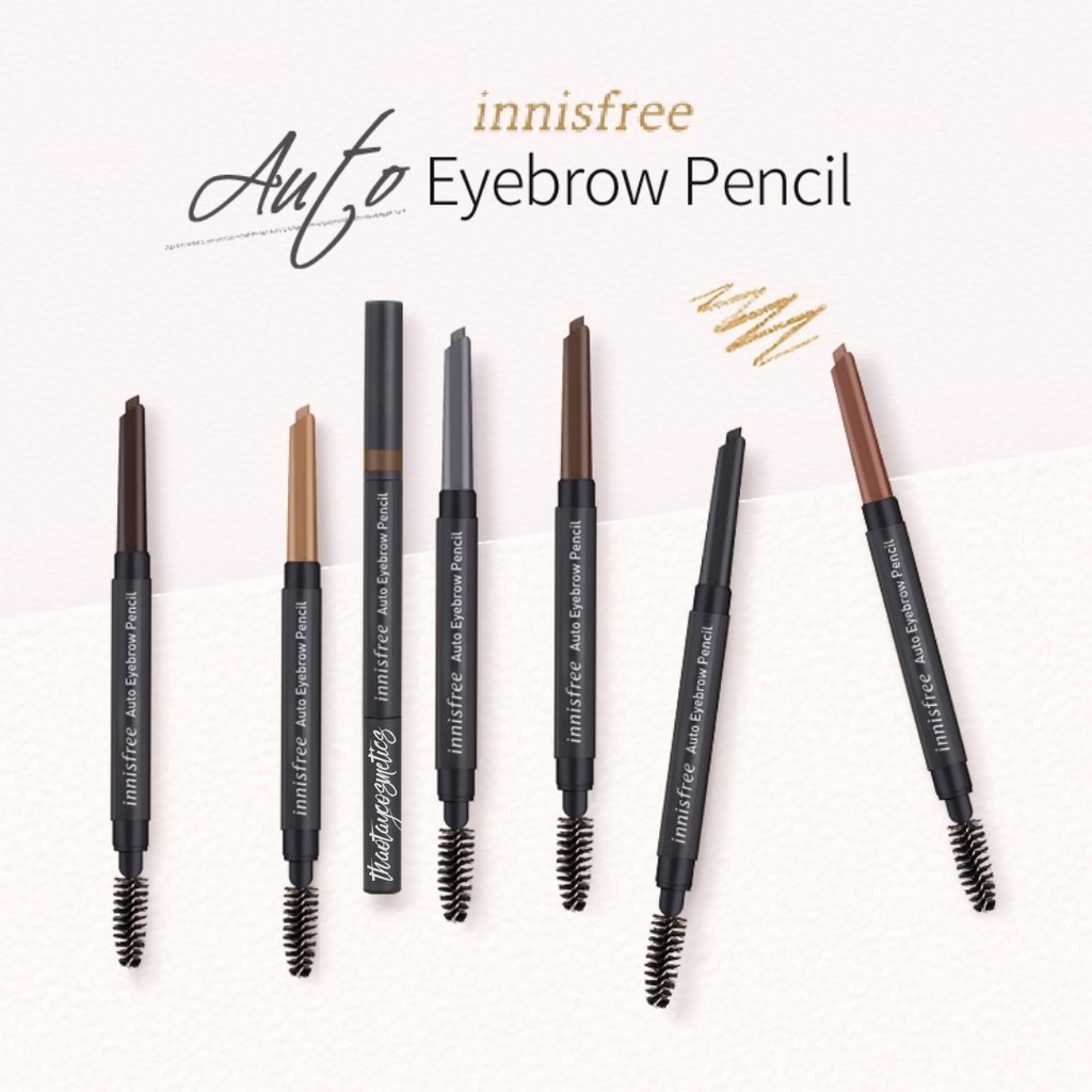 [Auth] Chì kẻ mày 2 đầu Innisfree Auto Eyebrow Pencil