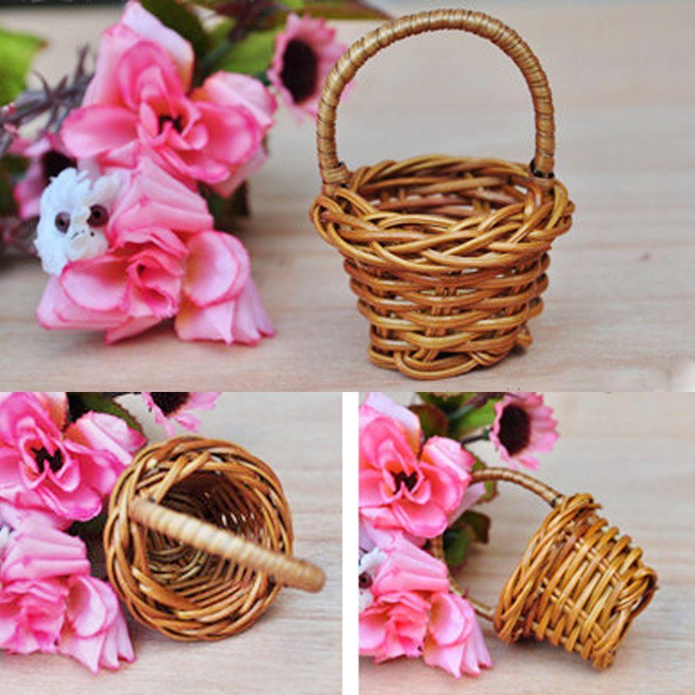 Set 4 Rổ Đựng Rau Củ Quả Bằng Vải Không Dệt Màu Sắc Cầu Vồng Kích Thước 1/12