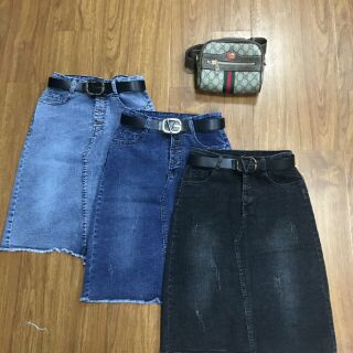 Chân váy jeans cực xinh ảnh thật