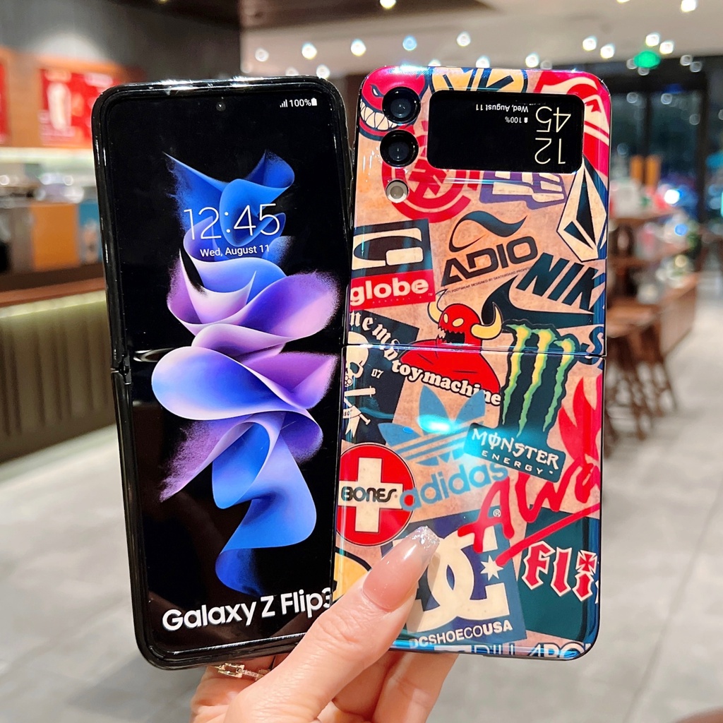Ốp Điện Thoại Mềm Mỏng Họa Tiết Graffiti Nhiều Màu Sắc Blu-ray Cho Samsung Galaxy Z FOLD 4 3 Z FLIP 4 3