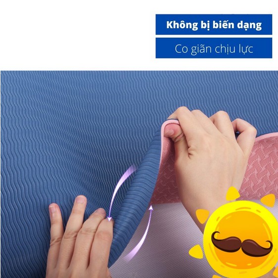 Thảm Tập Yoga 2 Lớp Tpe Chống Trơn Trượt