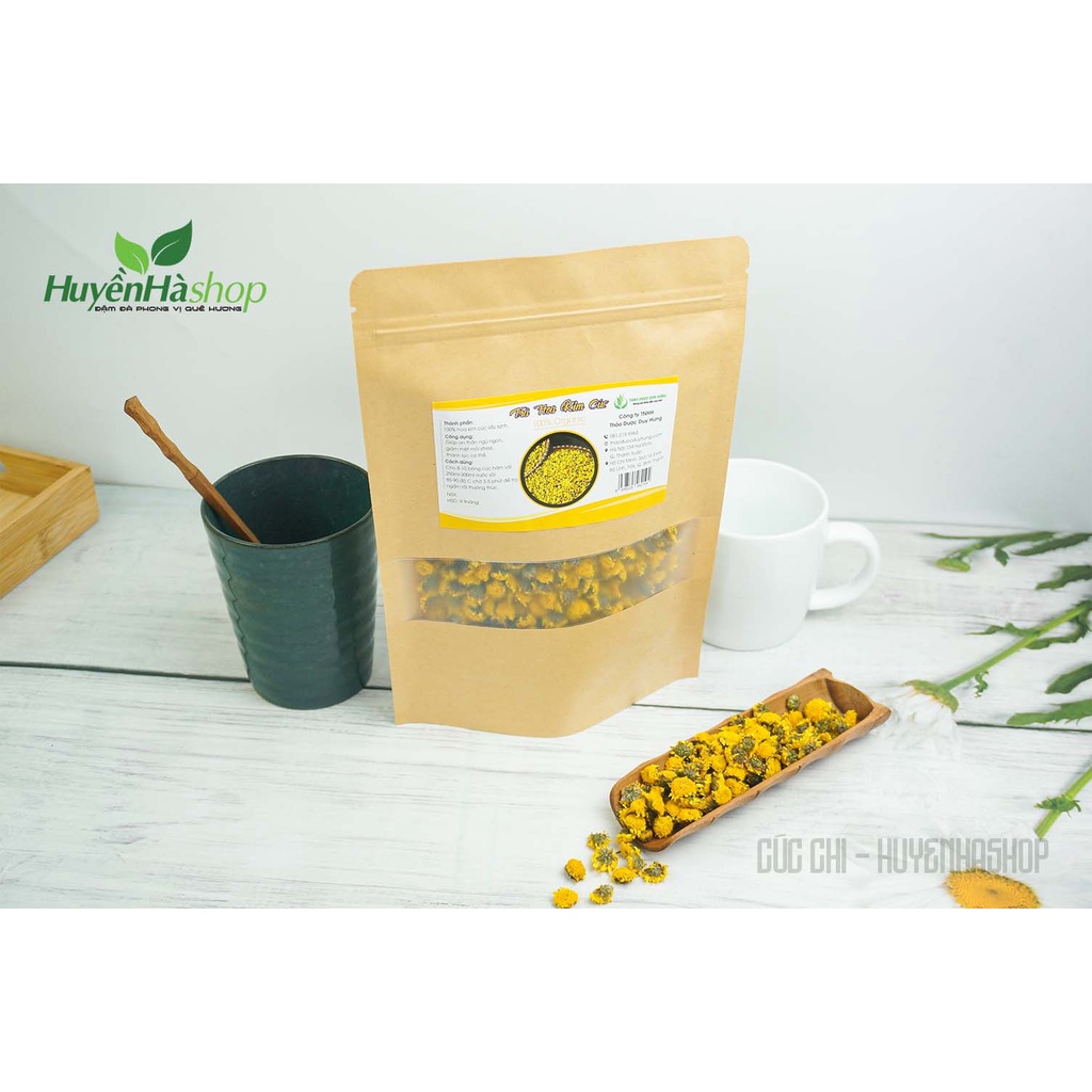 Trà Hoa Kim Cúc, Cúc Chi, Cúc Tiến Vua Sấy Lạnh Nguyên Bông - Trà Thảo Mộc Khô Giúp An Thần Ngủ Ngon Thảo Dược Duy Hưng