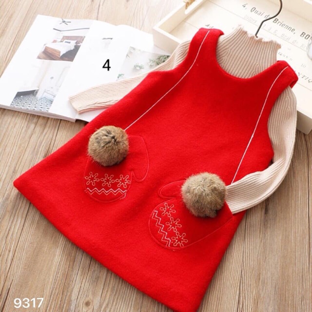 Váy dạ sát nách cho bé