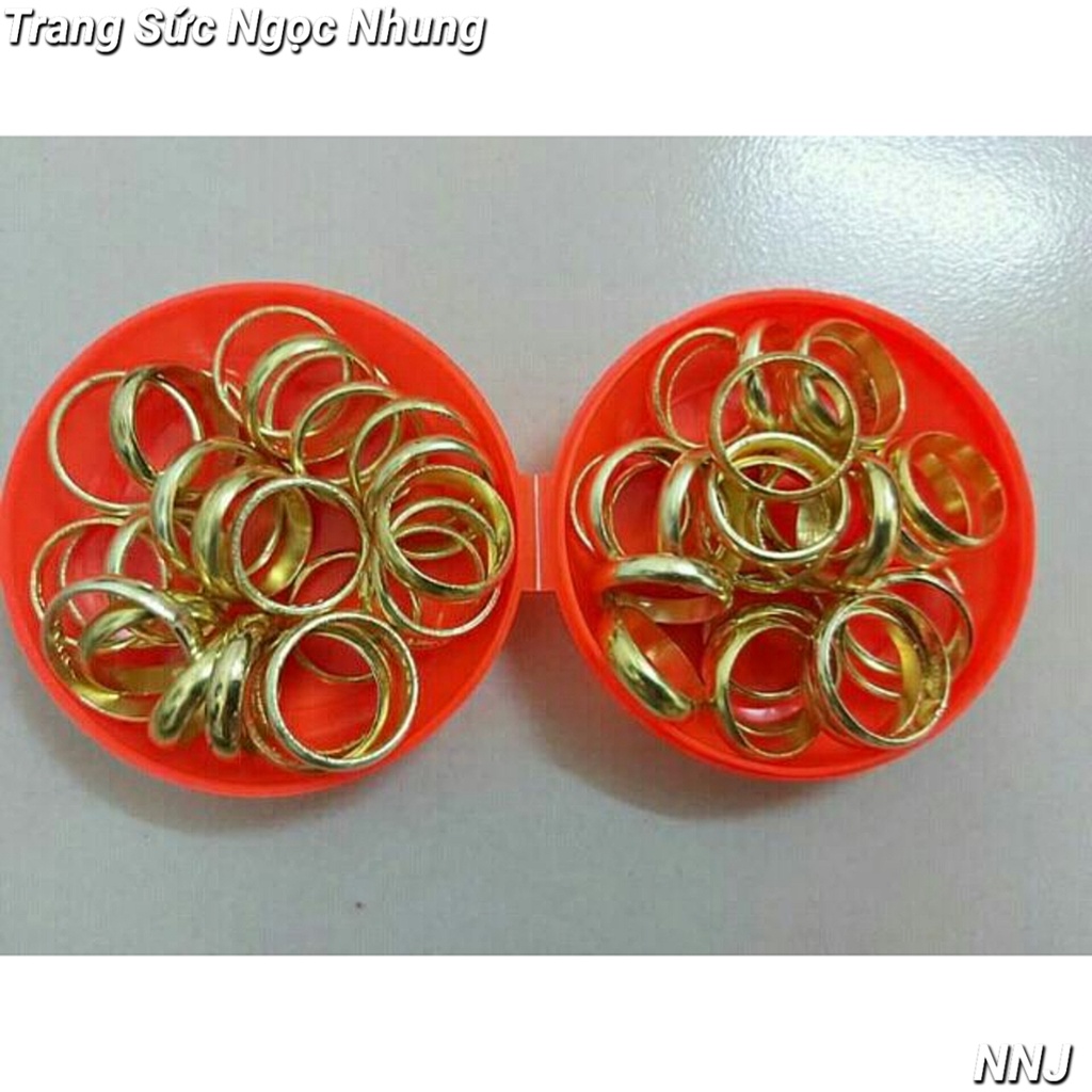 Nhẫn đồng thau tròn trơn-NM10