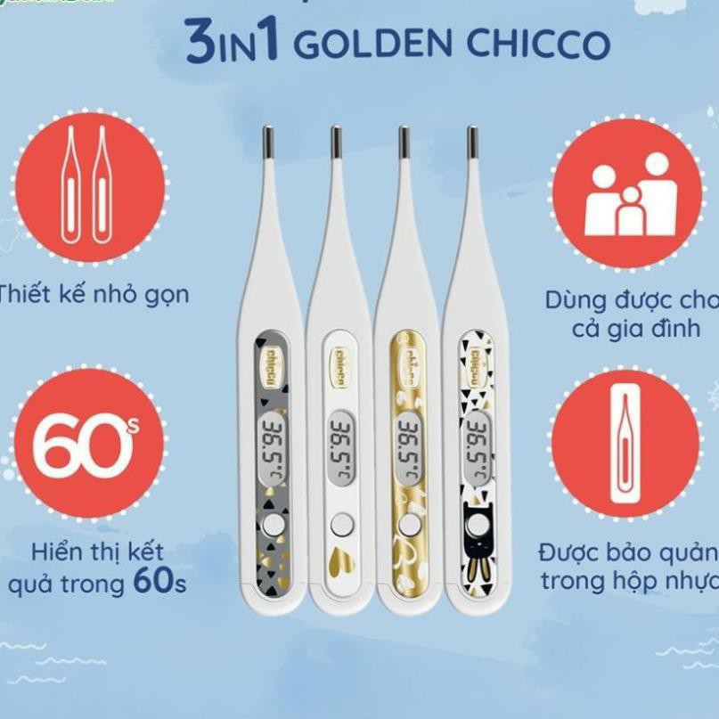 [Chính hãng]. Nhiệt kế điện tử 3in1 Golden Chicco