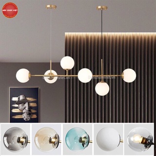 Đèn thả bàn ăn, quầy bar đèn chùm decor nghệ thuật đơn giản hiện đại