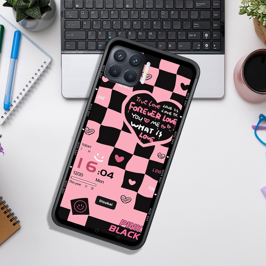Ốp Lưng OPPO A73 - A93 , In Hình &quot;Black Heart&quot; Phong Cách Đẹp.