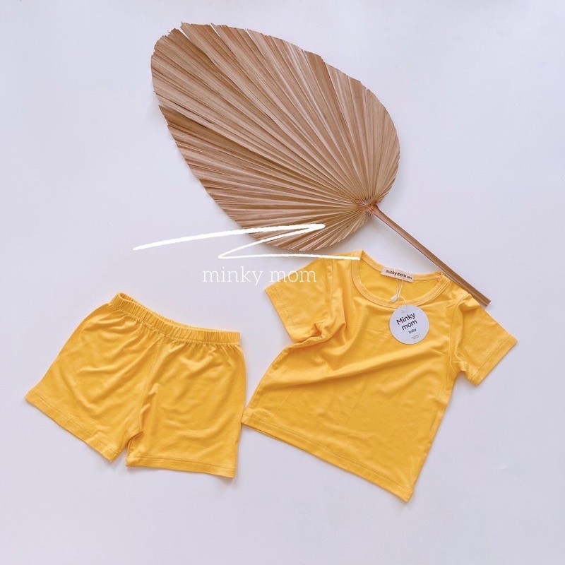 Quân Áo trẻ emFREESHiPBộ MINKY MOM Cotton Lạnh Cộc Tay Cho Bé)