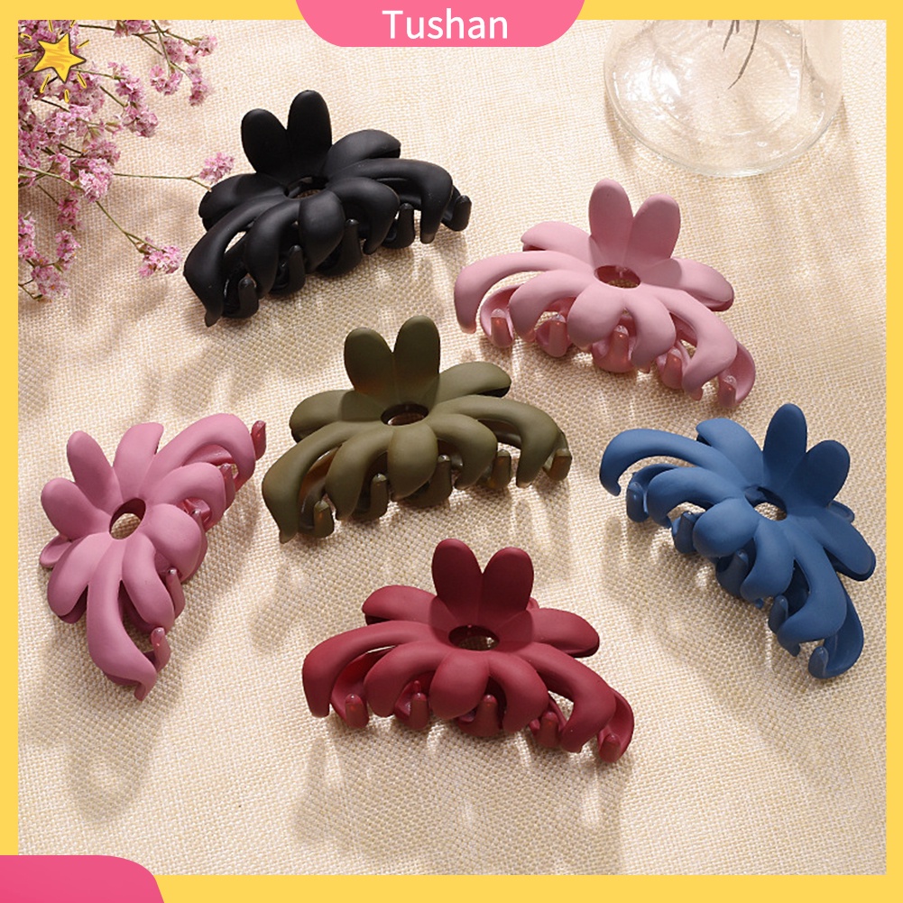 Kẹp tóc càng cua thiết kế hoa màu sắc kẹo ngọt thời trang dành cho nữ
