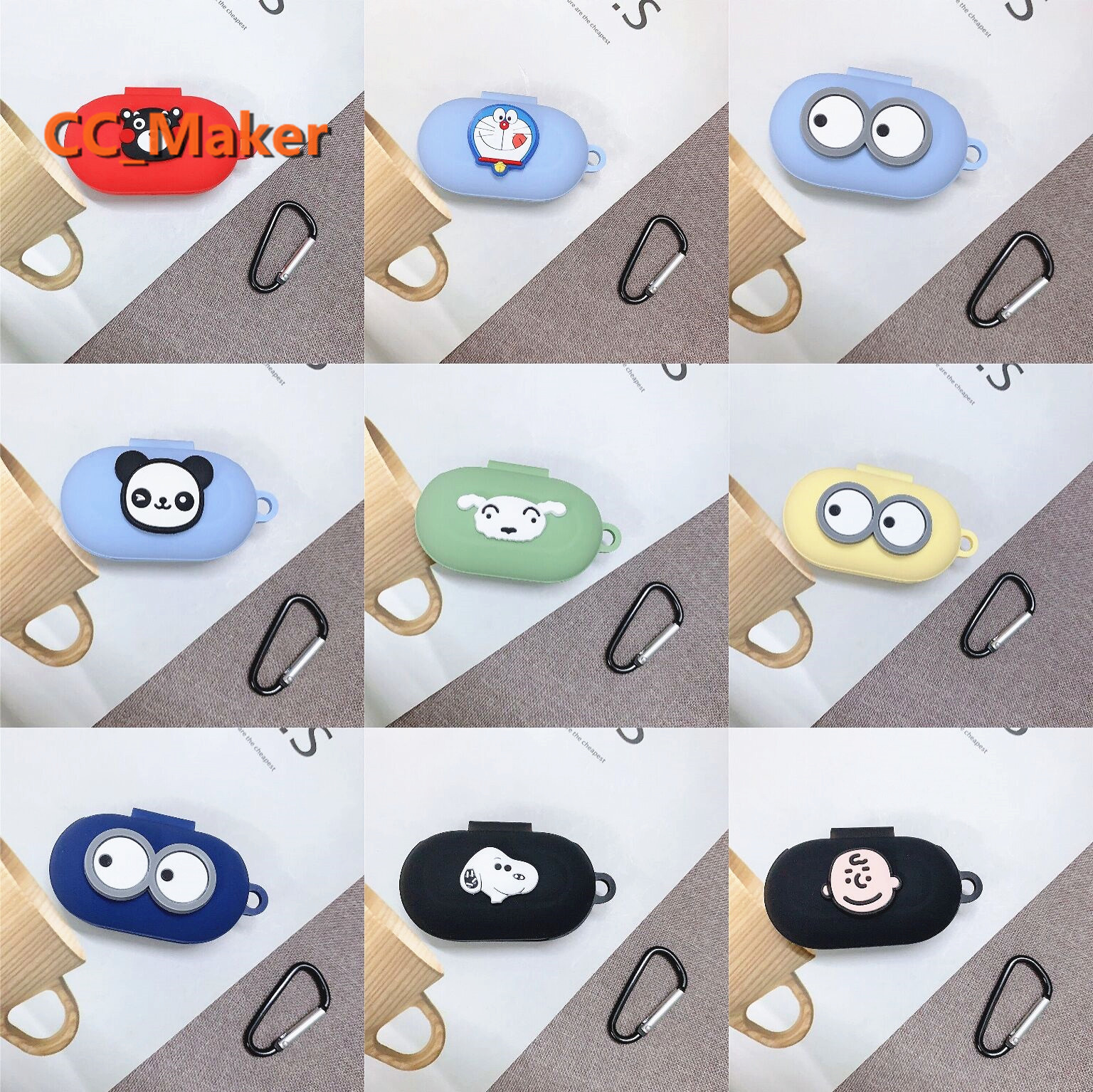 Vỏ bảo vệ hộp sạc tai nghe Samsung Galaxy Buds+ bằng silicone mềm kiểu hoạt hình dễ thương | BigBuy360 - bigbuy360.vn