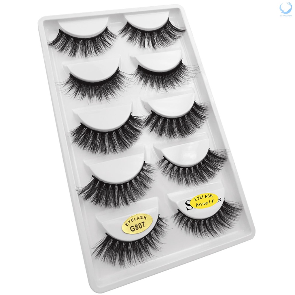 (Hàng Mới Về) Set 5 Cặp Lông Mi Giả Shidishangpin Dài Dày Và Cong Với 5 Phong Cách Khác Nhau | BigBuy360 - bigbuy360.vn