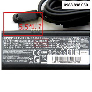 Sạc laptop máy tính acer 19v 2.37a loại tốt