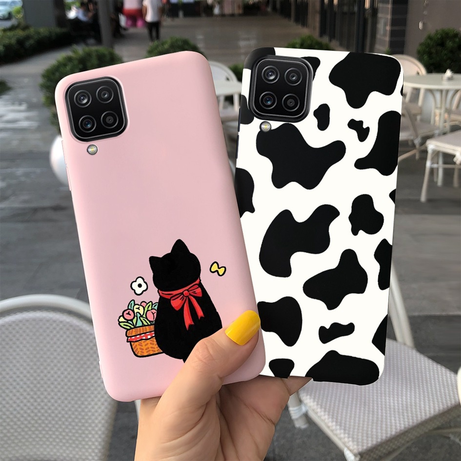 Ốp điện thoại mềm chống sốc hợp thời trang cho Samsung Galaxy A12 M12 A12 F12 SM-A125F