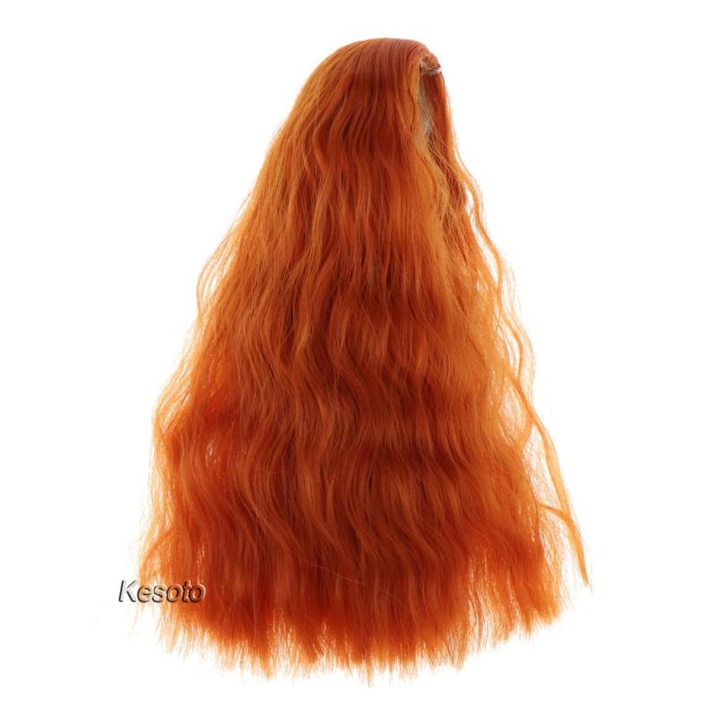 Tóc Giả Xoăn Màu Nâu Cho Búp Bê Tỉ Lệ 1 / 4