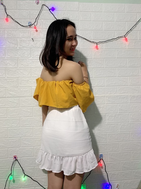 ÁO BẸT VAI TẦNG ẢNH THẬT SHOP CHỤP ☘️☘️ A97