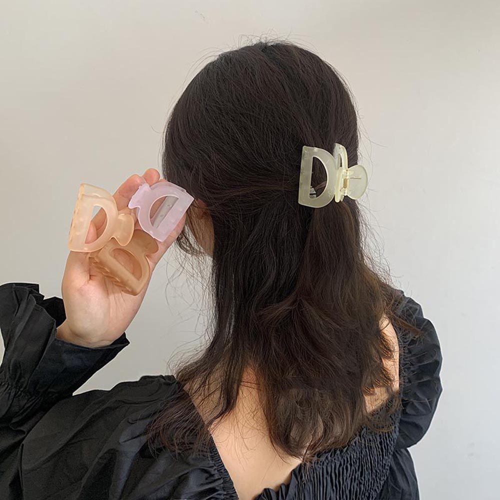 Kẹp Tóc Càng Cua Nhám Hình Cá Mập Rỗng Thanh Lịch Cho Nữ DANILO