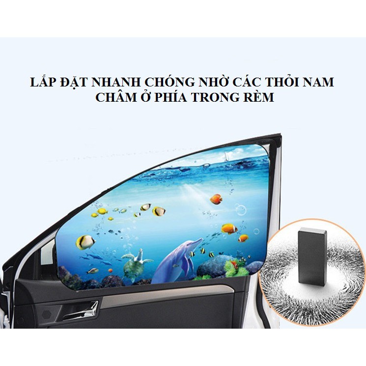 Màn Che Nắng Hút Nam Châm Cho Cửa Sổ Xe Hơi