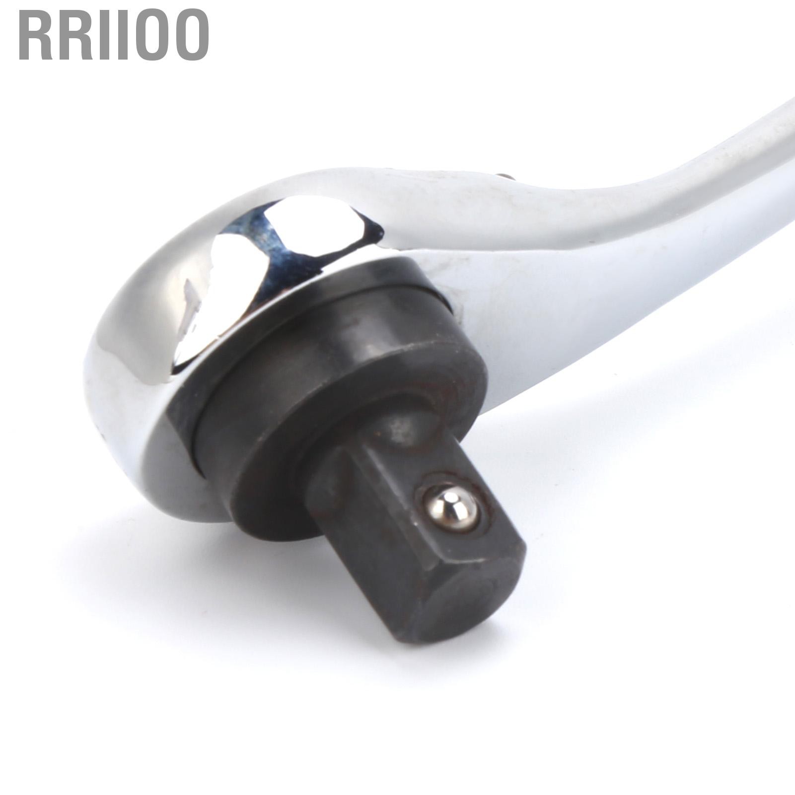 Rriioo 3/8in 72 Teeth Ratchet Wrench Chromium Vanadium Steel Socket Maintenance Tools
