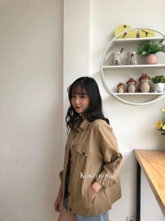 Áo Khoác Kaki Form Rộng
