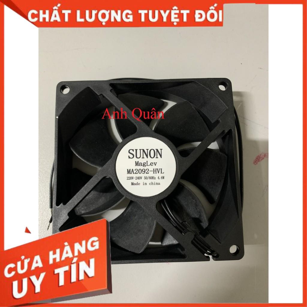 Quạt tủ lạnh Aqua 9x9cm , 220 -240v Sunon -4,6w , 7 cánh - Quạt tủ lạnh