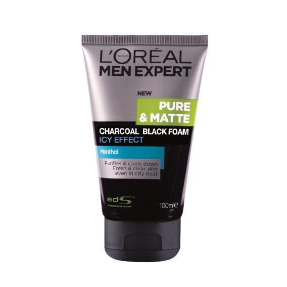 LOREAL Sữa rửa mặt tạo bọt L'Oreal màu trắng tinh khiết 100ml cho nam