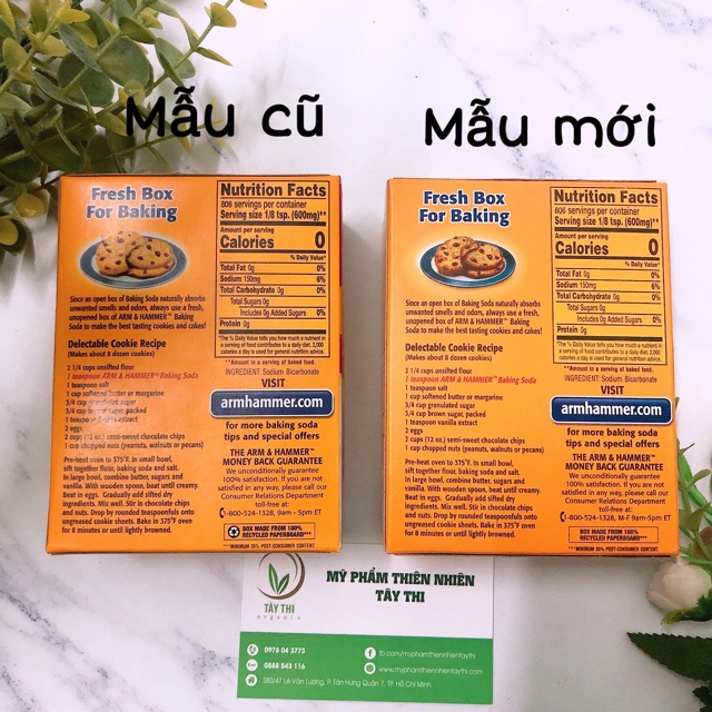 [GIÁ SỐC] Bột Baking Soda Đa Công Dụng Hộp Giấy 454Gram .