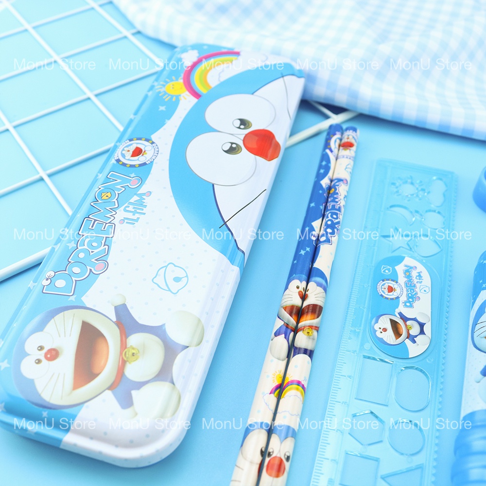 Bộ dụng cụ học tập SET E hình DORAEMON DOREMON dễ thương cute TooYoo BK00043
