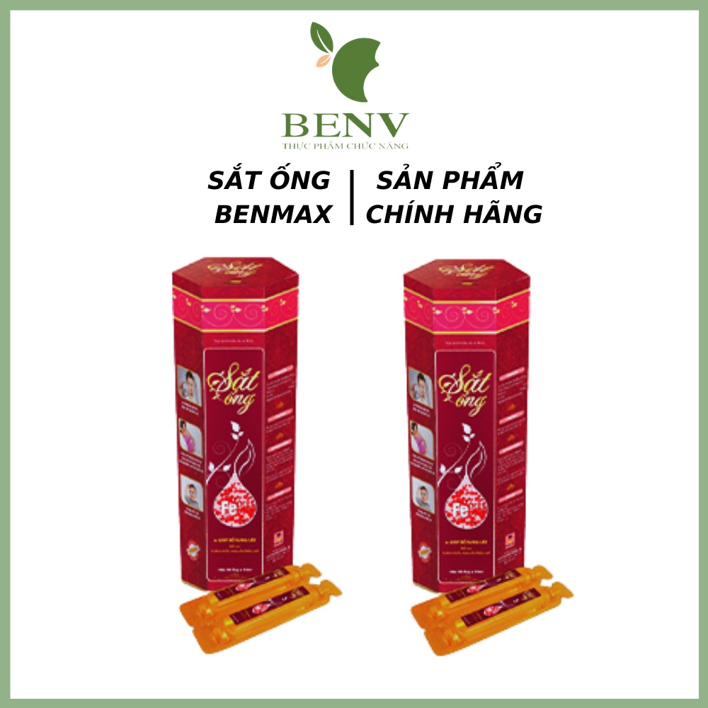 Sắt ống Benmax siro sắt bổ máu cho bà bầu, trẻ em trên 12 tuổi,người lớn cải thiện tình trạng thiếu máu do ăn thiếu hụt