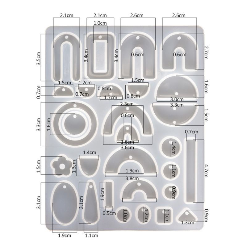 Sa Khuôn Silicon Làm Bông Tai DIY Thời Trang