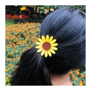 [ ẢNH THẬT ] Chun buộc tóc hoa cúc họa mi siêu HOT HANDMADE
