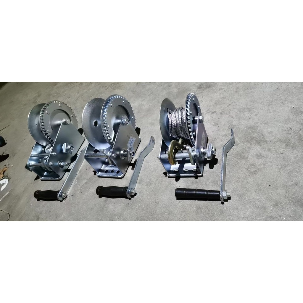 Tời quay tay 800LBS 360kg, 1200LBS 545kg, 2000LBS 1000kg, 3000LBS 1360kg cáp dài 8m