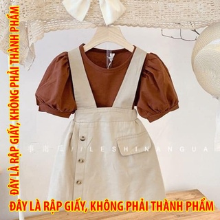 Rập giấy g0001 - bộ yếm và áo tay phồng