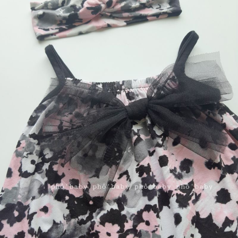 body da báo hồng đính nơ sang chảnh