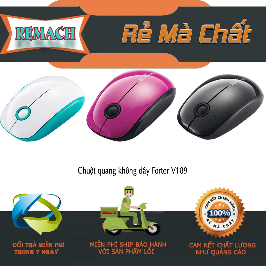Chuột quang không dây Forter V189 -dc221