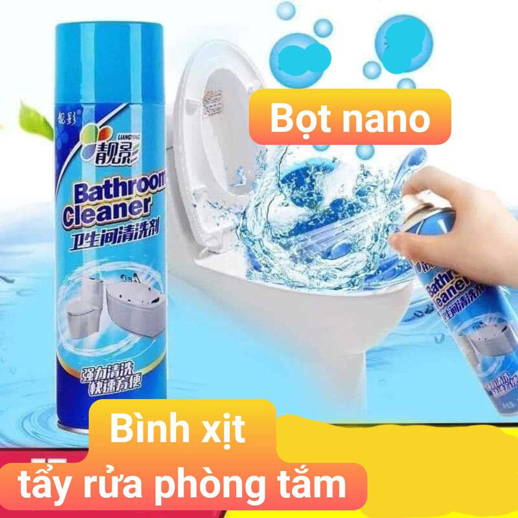 Bình Xịt Tẩy Nhà Tắm Đa Năng ❤️FREESHIP❤️ Công Nghệ Bọt Nano 500ML