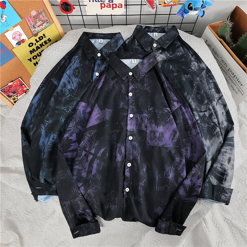 Men's Long Sleeve Elegant Korean Fashion Shirt 2021