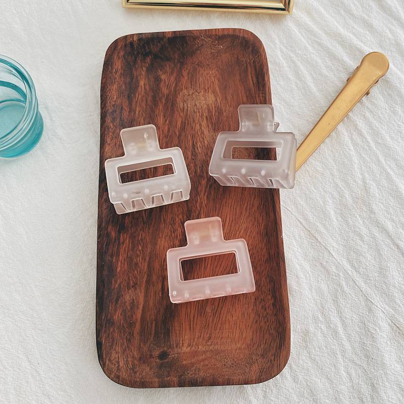 Kẹp tóc càng cua acrylic màu thạch nhiều kiểu dáng tùy chọn phong cách retro thời trang dành cho nữ