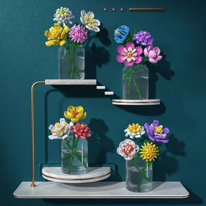 Đồ chơi lắp ráp SLUBAN hình hoa xinh xắn cho trẻ em