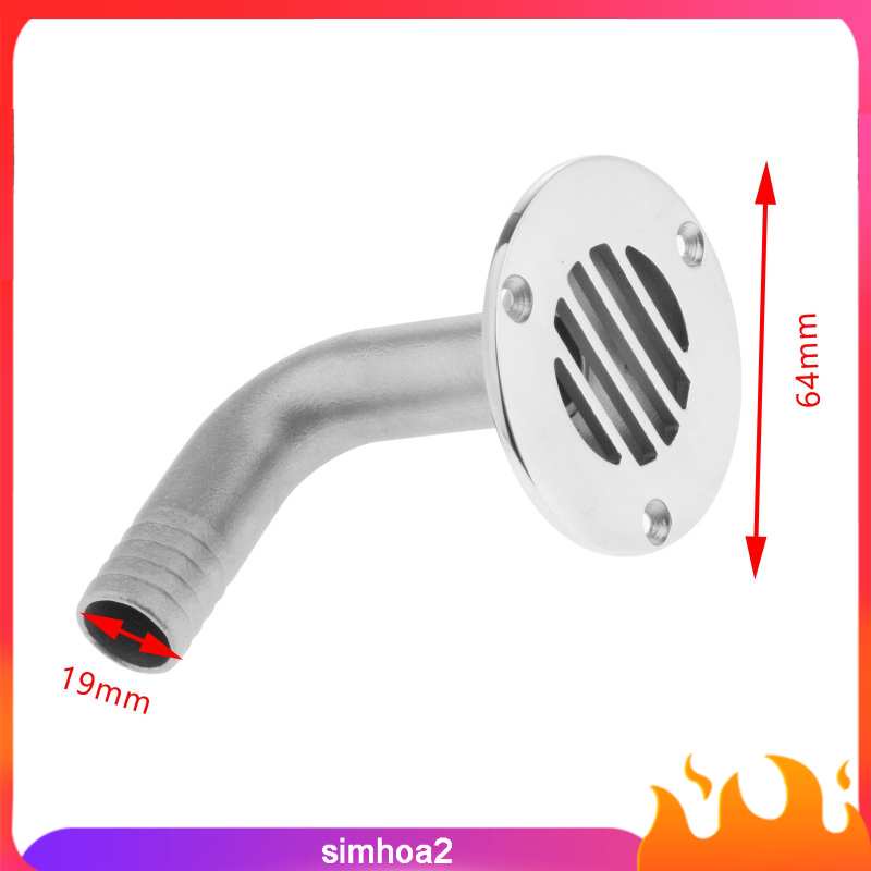 Ống thoát nước sàn nhà 90 độ 3/4" bằng thép không gỉ | BigBuy360 - bigbuy360.vn