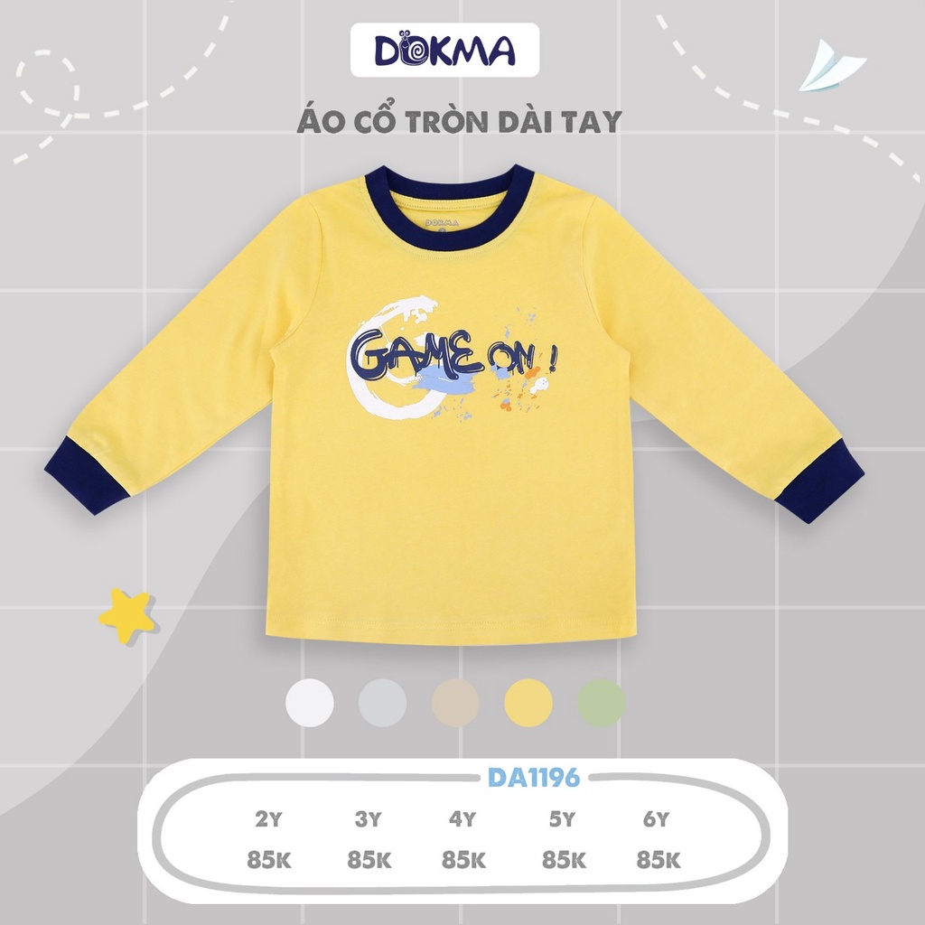 Áo dài tay bé trai Dokma