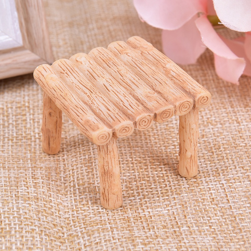 Mô Hình Ghế Nhựa mini Trang Trí Sân Vườn