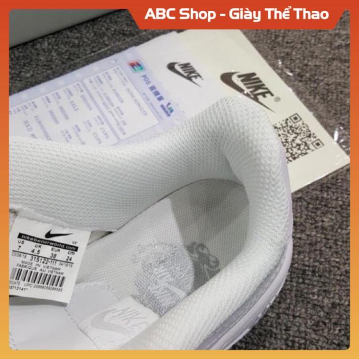 Giầy Air Force 1 trắng nam nữ siêu đẹp, Giày Sneaker Thể Thao AF1 Full bill box