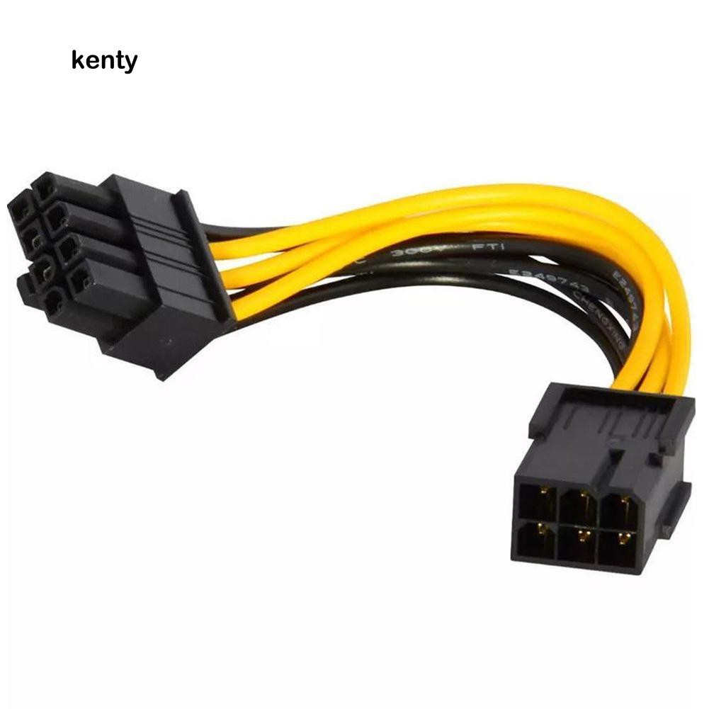 Kt KT Ktt★Card Đồ Họa PCI-E 6-pin Sang 2x 8-pin GPU Cho PCI Express