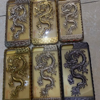 Ốp lưng iPhone 6, 6plus, 7plus/8plus dẻo in rồng nổi 3D