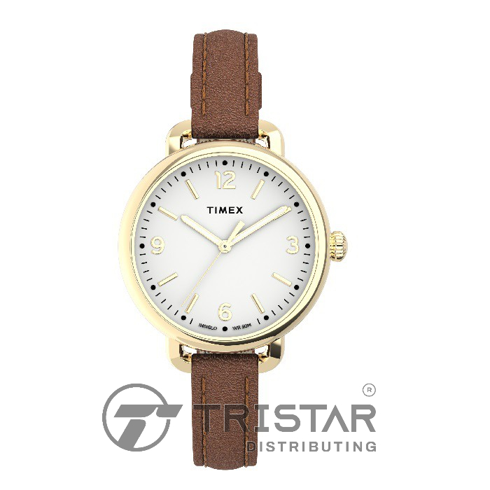 Đồng hồ Nữ Timex Essential 30mm TW2U60000 Dây Da - Chính Hãng